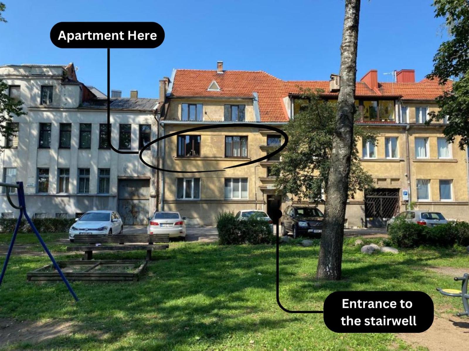 Huoneisto 2 Min To Island! Spacious Family-sized Old Town Kaunas